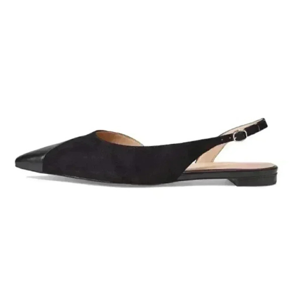 NATURALIZER 27 Edit 7-7.5 & 7.5-8 'Makenna' Sling Back Pointed Toe D'Orsay Flats - Picture 2 of 15
